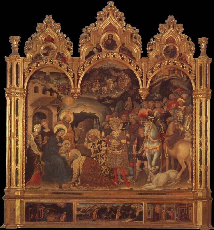 Gentile da Fabriano The adoration of the Ways Spain oil painting art